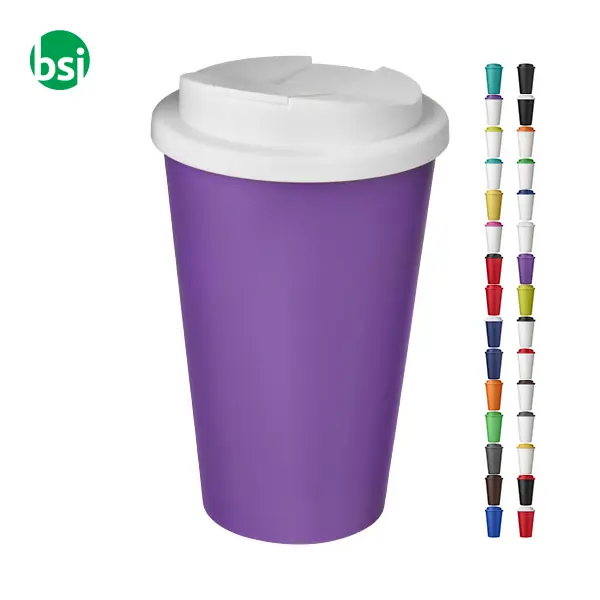 Bicchiere termico personalizzato 350ml coperchio ermetico -  1