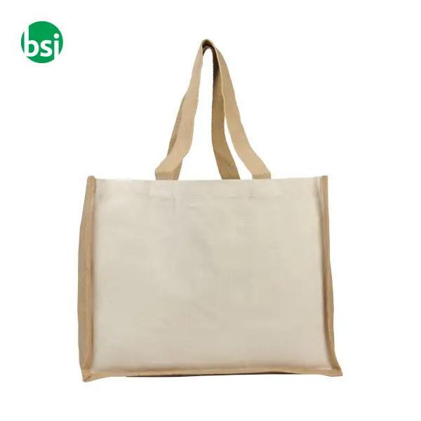 Shopper in iuta e canvas personalizzabili 320gr 23L Varai -  4