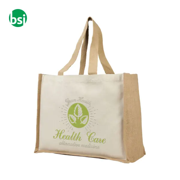 Shopper in iuta e canvas personalizzabili 320gr 23L Varai -  3