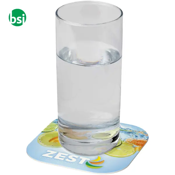 Sottobicchiere quadrato personalizzabile Lumin -  1