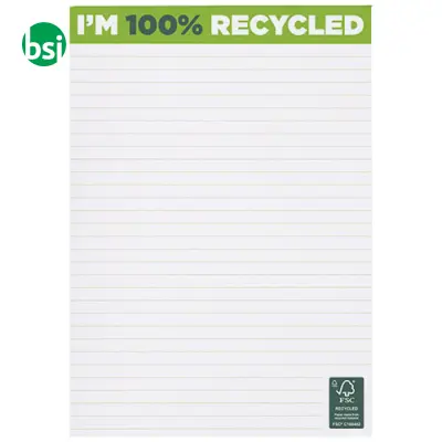 Taccuino personalizzabile A5 carta riciclata Desk-Mate - Immagine 2