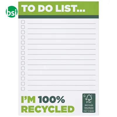 Taccuino personalizzabile A6 carta riciclata Desk-Mate - Immagine 2