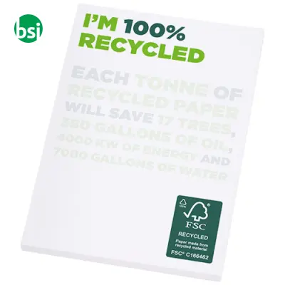 Taccuino personalizzabile A7 carta riciclata Desk-Mate - Immagine 3