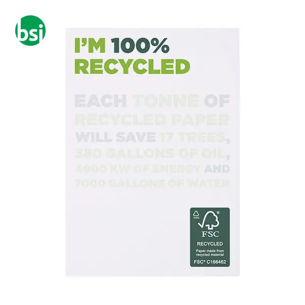 Taccuino personalizzabile A7 carta riciclata Desk-Mate -  2