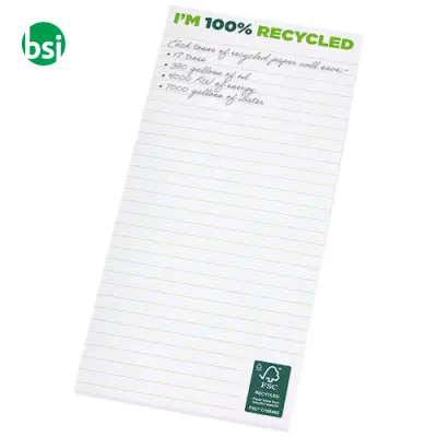 Taccuino personalizzato 1/3 A4 carta riciclata DeskMate - Immagine 3