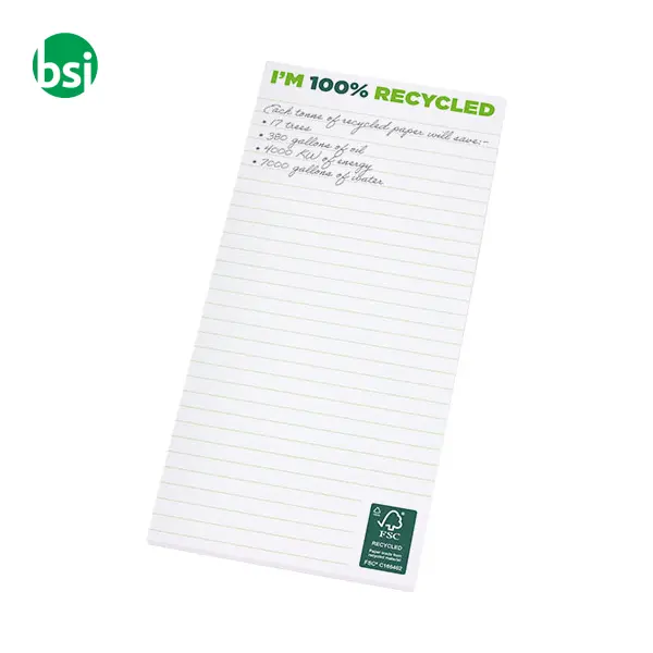 Taccuino personalizzato 1/3 A4 carta riciclata DeskMate -  3