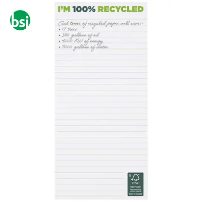 Taccuino personalizzato 1/3 A4 carta riciclata DeskMate - Immagine 2