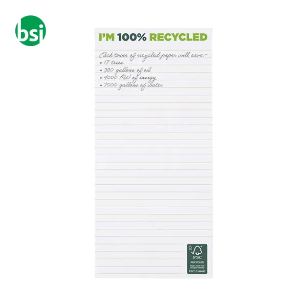 Taccuino personalizzato 1/3 A4 carta riciclata DeskMate -  1