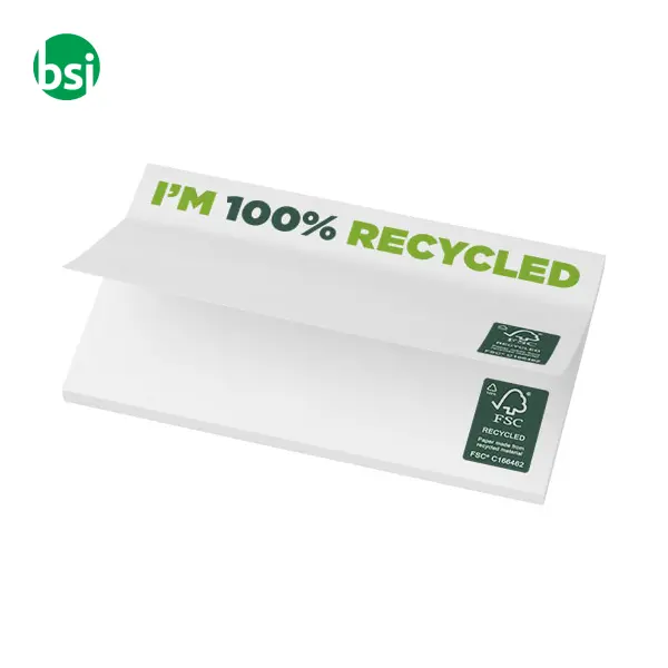 Foglietti adesivi personalizzati carta riciclata 127x75 -  5