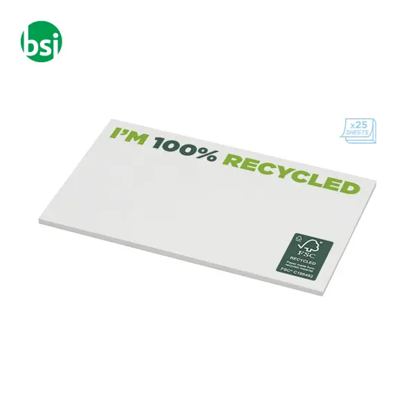 Foglietti adesivi personalizzati carta riciclata 127x75 -  3