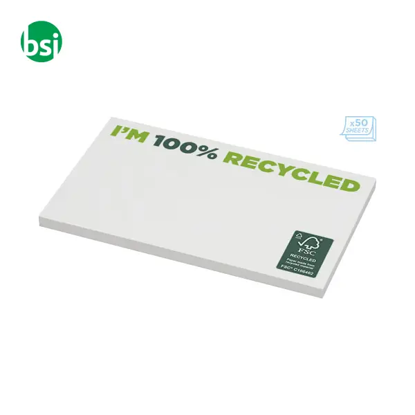Foglietti adesivi personalizzati carta riciclata 127x75 -  4