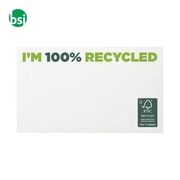 Foglietti adesivi personalizzati carta riciclata 127x75 -  2