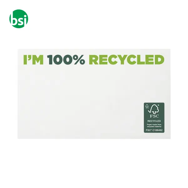 Foglietti adesivi personalizzati carta riciclata 127x75 -  1