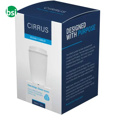 Bicchiere 350 ml coperchio e stampa 360° CIRRUS POP - Immagine 3