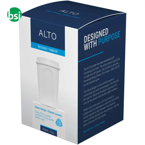 Bicchiere 350 ml coperchio 360° con stampa ALTO POP -  4