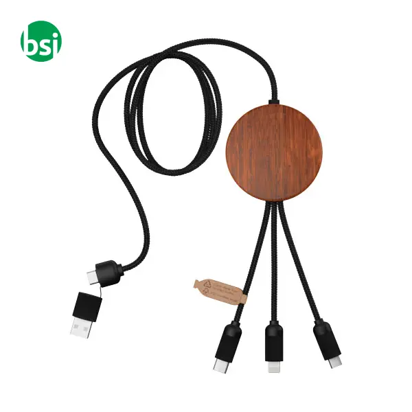 Ricarica Wireless personalizzabile e cavi Logo luminoso -  5