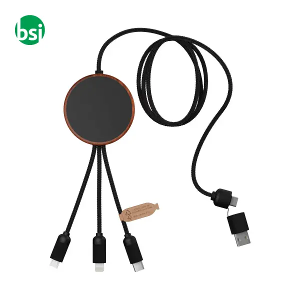 Ricarica Wireless personalizzabile e cavi Logo luminoso -  4