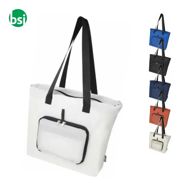 Tote bag pieghevole in PET riciclato da 12 litri EcoFold -  1