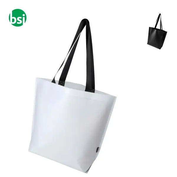 Shopper oversize tessuto doppio Laminato riciclato 30L Duo -  1