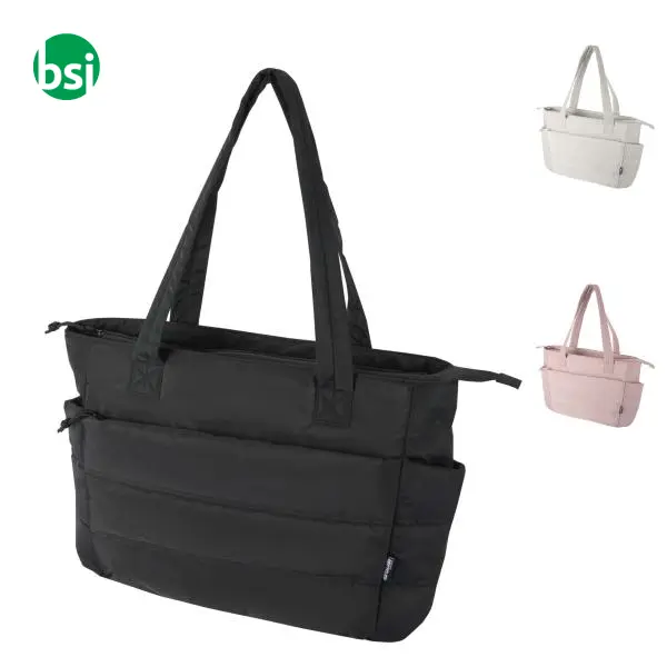 Tote bag portatile 15,6'' in materiale riciclato 18L Puffer -  1