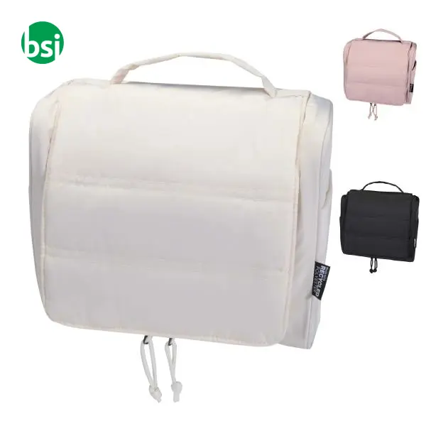 Beauty case da appendere in materiale riciclato 8L Puffer -  1
