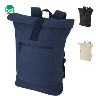 Zaino rolltop per portatile materiale riciclato 16L Recanvas