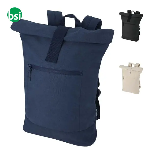 Zaino rolltop per portatile materiale riciclato 16L Recanvas -  1