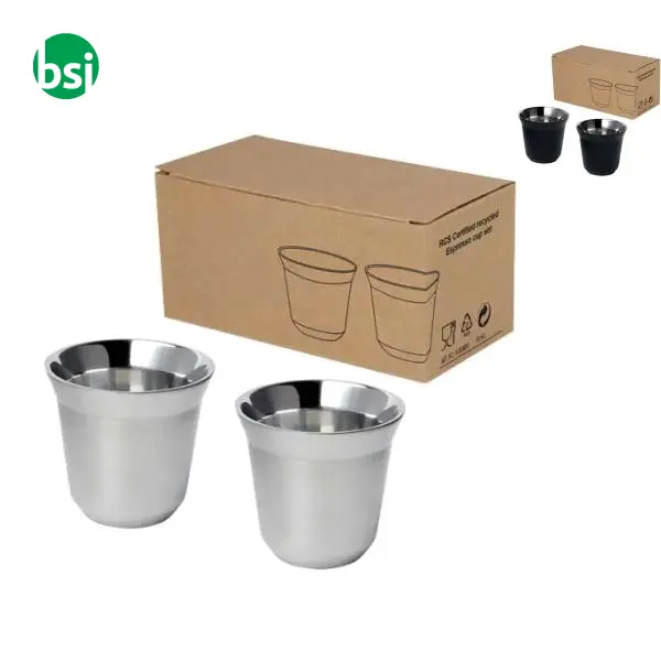 Set di tazze per caffè espresso acciaio inossidabile Duo -  1