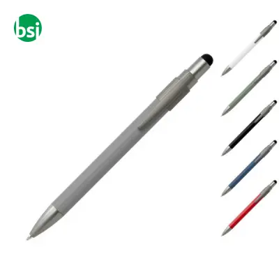 Penna a sfera riciclata RCS con stilo e antistress Rill