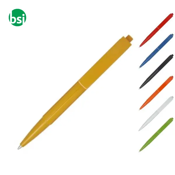 Penna a sfera in plastica riciclata refill nero Elsa -  1