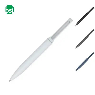 Penna a sfera in alluminio riciclato refill nero Blanca