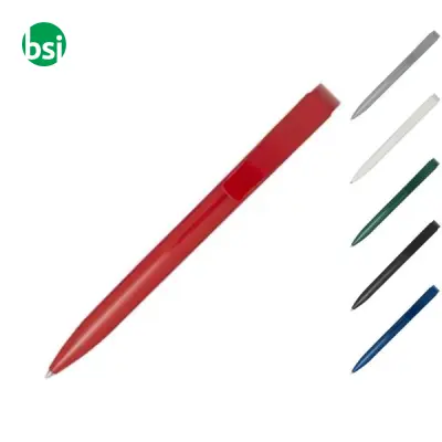 Penna a sfera in plastica riciclata refill Nero Lucia