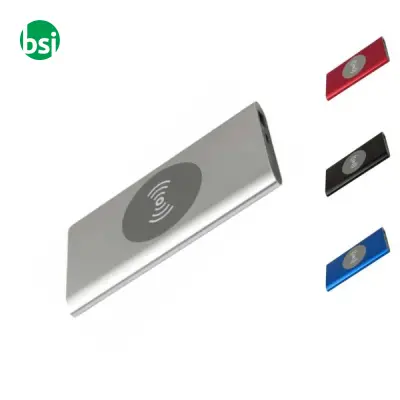 Power bank wireless da 4000 mAh in alluminio Juice