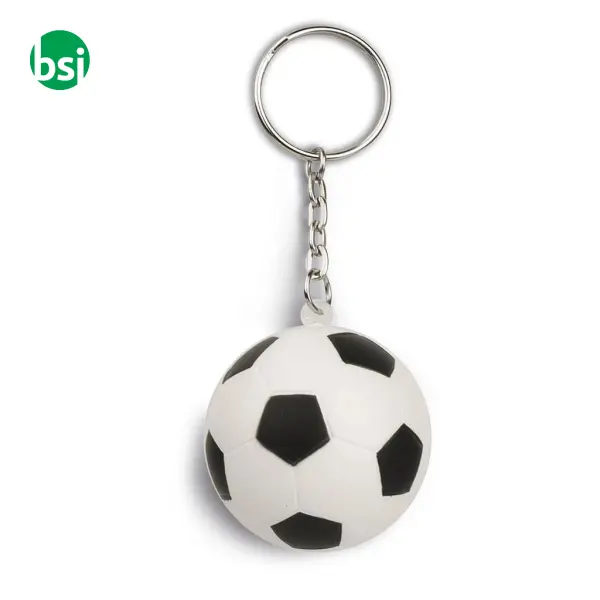 Portachiavi antistress a forma di palla da calcio -  1