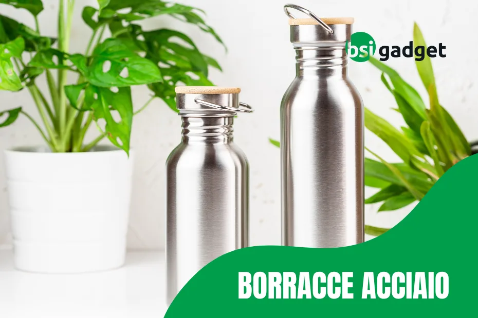 Borracce acciaio con stampa logo