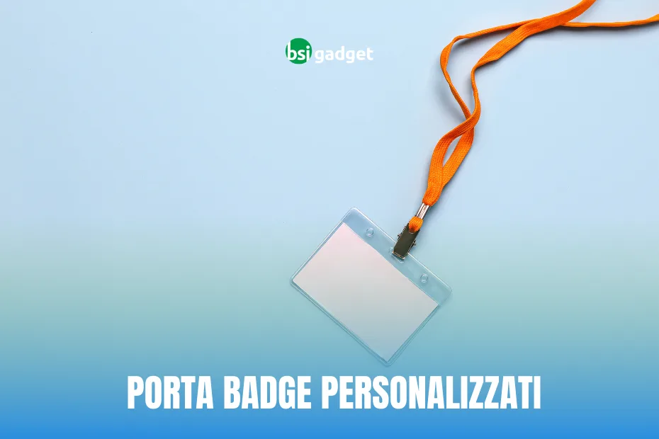Porta badge con stampa logo