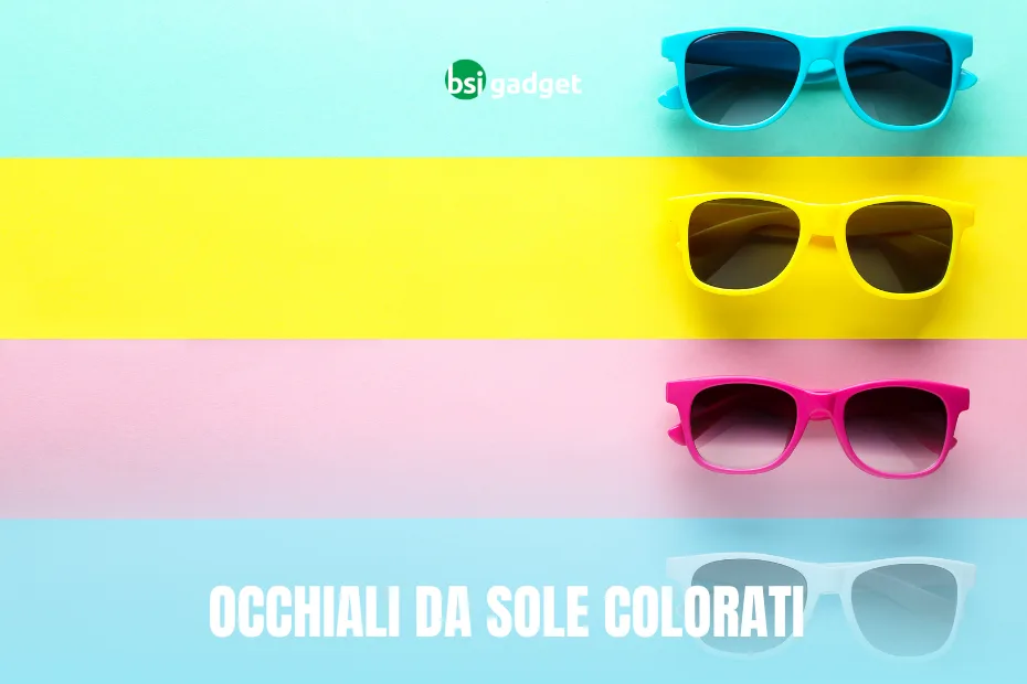 Occhiali da sole colorati